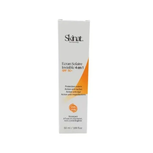 SKINAT Creme Solaire Invisible 4en1 SPF50+ 50ml