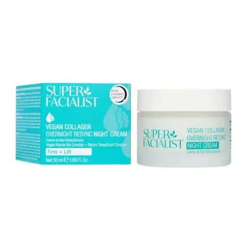 SUPER FACIALIST Vegan Collagen Overnight Resync Night Cream 50ml