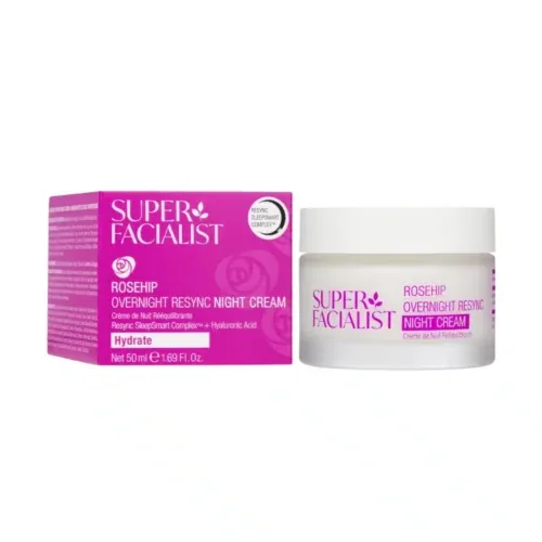 SUPER FACIALIST Rosehip Overnight Resync Night Cream 50ml
