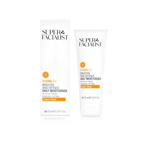 SUPER FACIALIST Vitamin C+ Brighten Skin Defence Daily Moisturiser 75ml