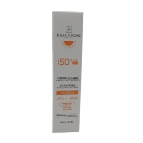 JULIA ET ROSE Creme Solaire Invisible aux Prebiotiques SPF50+ 50ml