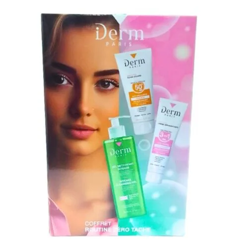 IDERM Coffret Routine Zero Tache Gel Intense+Cr Depigmentante+Ecran