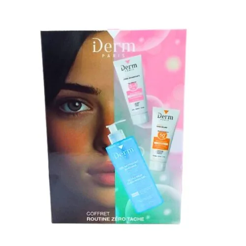 IDERM Coffret Routine Zero Tache Gel Surgras+Cr Depigmentante+Ecran