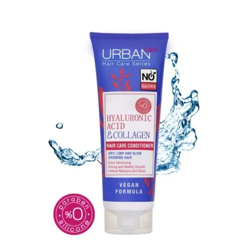 URBAN CARE Hyaluronic Acid et Collagen Apres-Shampooing 250ml