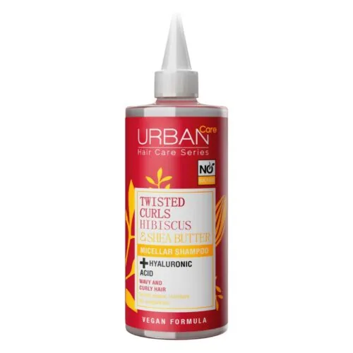 URBAN CARE Twisted Curls Hibiscus et Shea Butter Micellar Shampoo 340ml