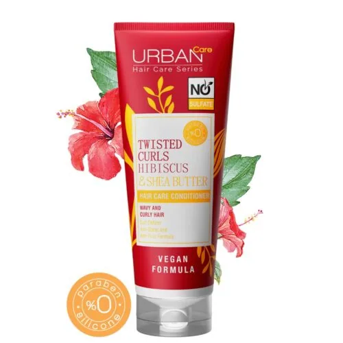 URBAN CARE Twisted Curls Hibiscus et Shea Butter Conditioner Nosulf 250ml