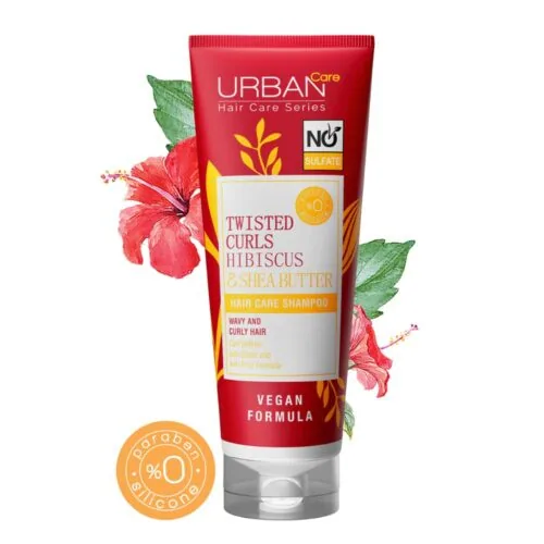 URBAN CARE Twisted Curls Hibiscus et Shea Butter Shampoo 250ml