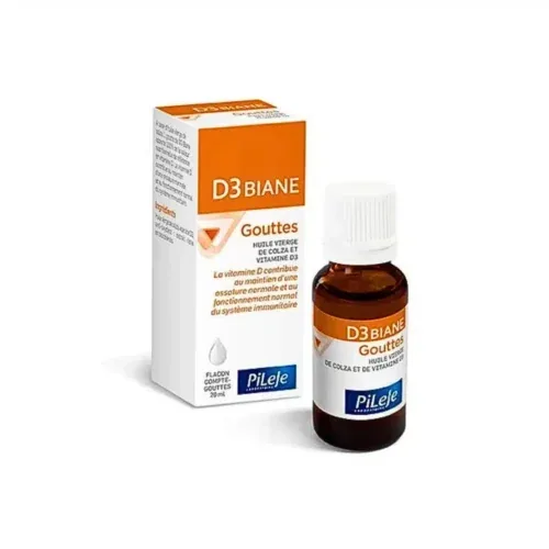 PILEJE D3 Biane Gouttes Huile de Vierge de Colza et Vitamine D3 20ml