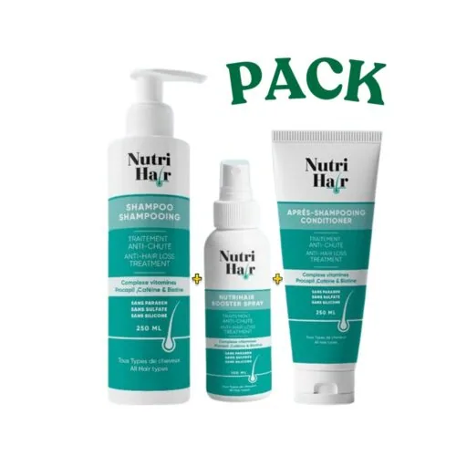 NUTRIHAIR Pack Shamp 200ml+Apresshamp 200ml+Bosster Spray 100ml