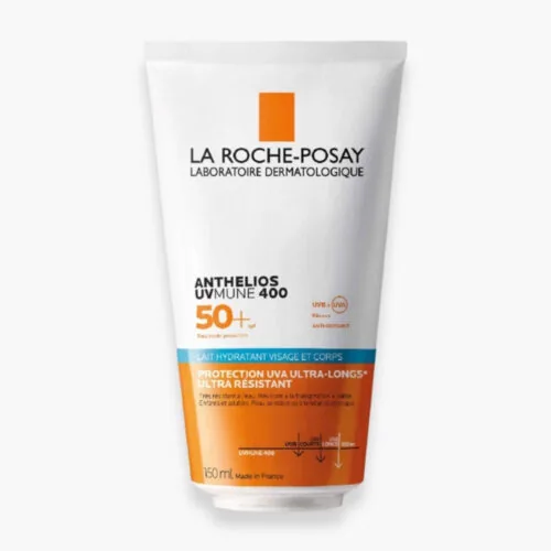 LA ROCHE-POSAY Anthelios UVMUNE 400 Lait Solaire Hydratant Visage et Corps SPF50+ 150ml