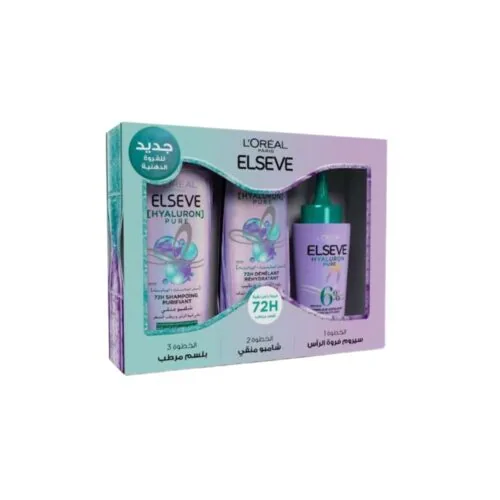 ELSEVE Routine Hyaluron Pure Serum+Shamp+Apresshamp