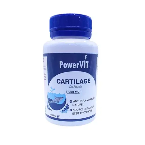 POWERVIT Crtilage de Requin 900mg 60 Gelules