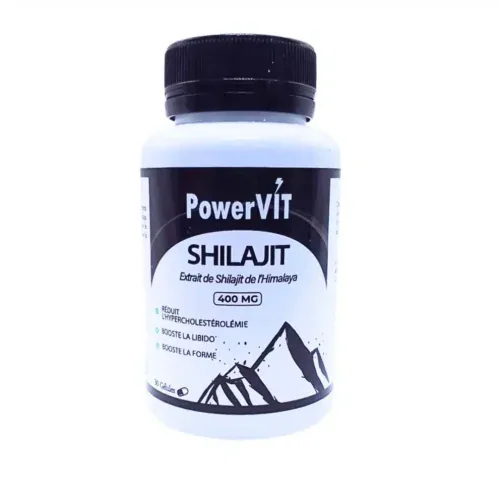 POWERVIT Shilajit 400mg 30 Gelules