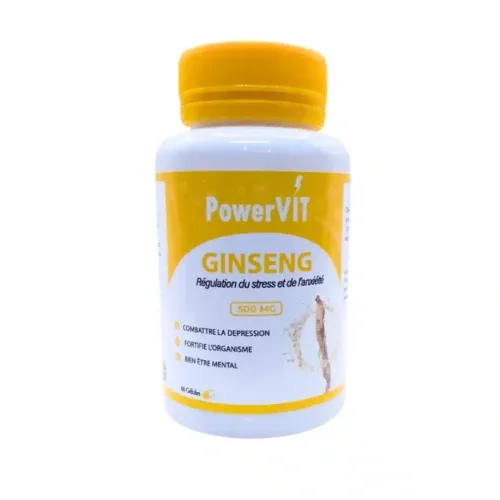 POWERVIT Ginseng 500mg 60 Gelules