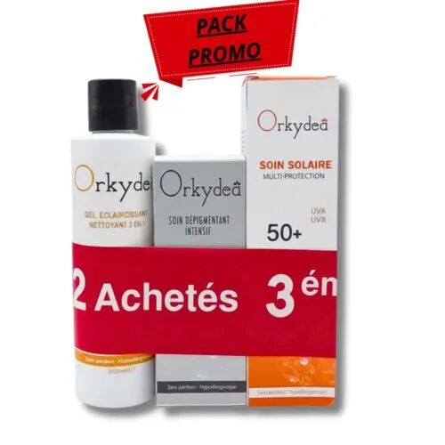 ORKYDEA Duo Pack Gel Nett Eclairc+Ecran Solaire+Soin Antitaches