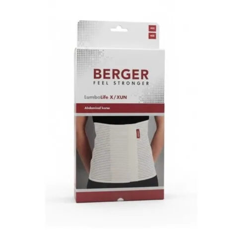 BERGER Ceinture Abdominal Beige avec Ateille Standard BG-402