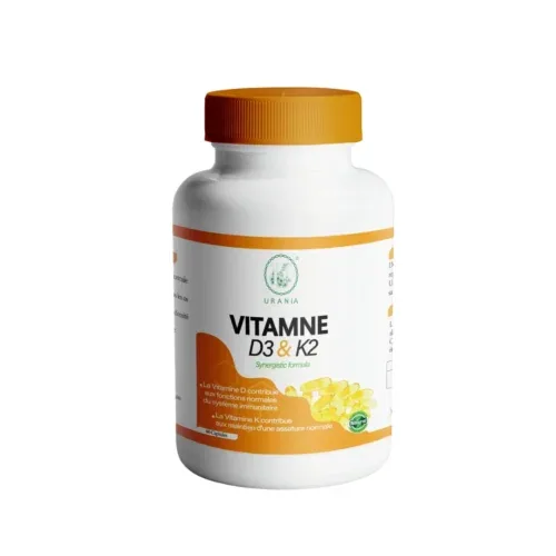 URANIA Vitamine D3 et K2 60 Capsules