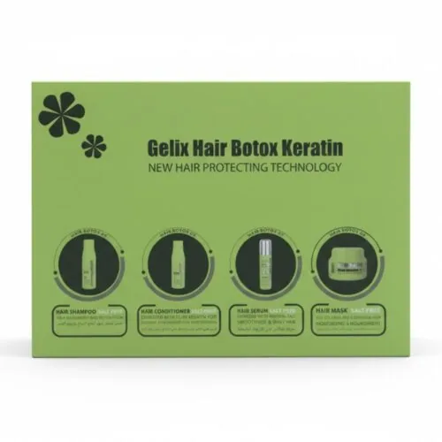 GELIX Hair Botox Keratin Shampo+Mask+Serum+Conditioner
