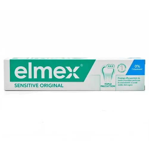 ELMEX Dentifrice Sensitive Original 0 Clorant 75ml