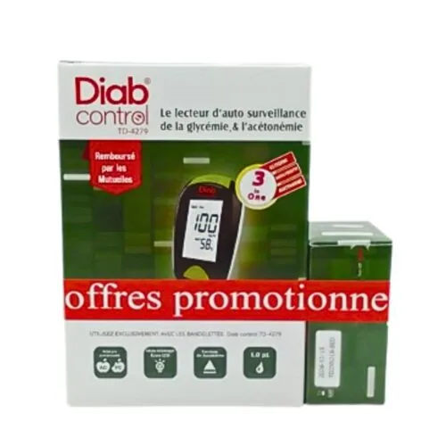 DIABCONTROL Duo Pack Kit Appareil+Bandelettes 50pcs