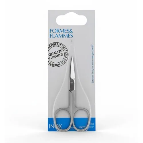FORMES ET FLAMMES Ciseaux a Ongles Droits Acier Forge Inoxydable Poli Refrence 83