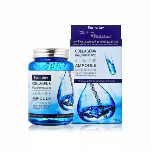 FARMSTAY Collagen et Hyaluronic Acid All-In-One Ampoule 250ml