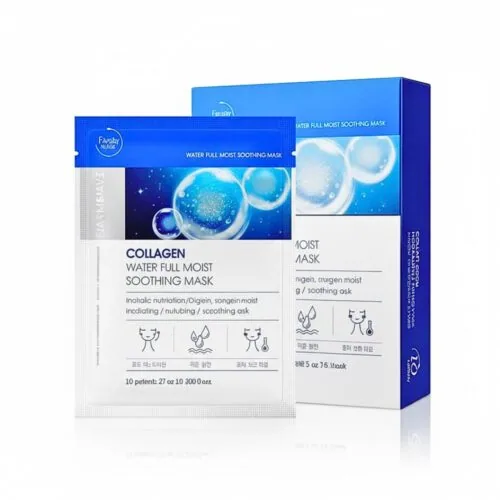 FARMSTAY Collagen Water Full Moist Soothing Mask 10x27ml