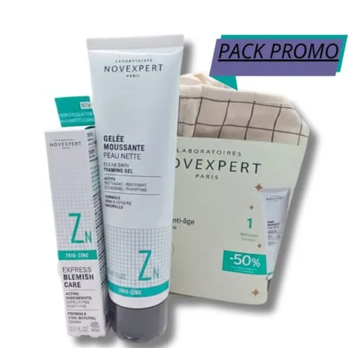 NOVEXPERT Gelee Moussant Triozin +Stop Bouton Express 50% Trousse