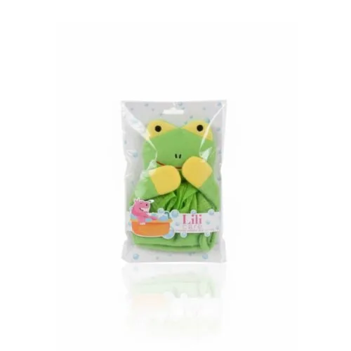 LILI CARE Gant de Savonnage Enfant Grenouille