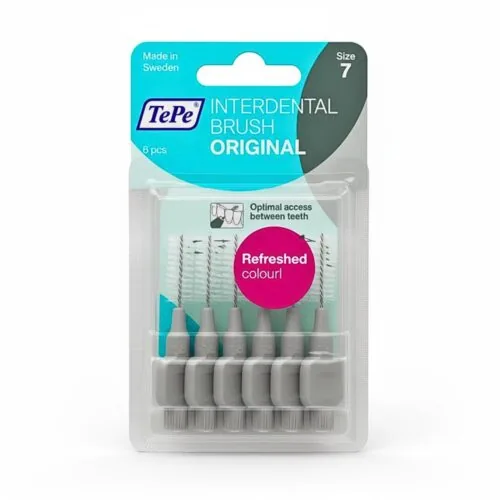 TEPE Interdental Brush Original Gris 1.3mm Taille 7 6u