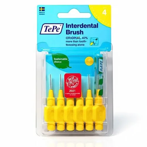 TEPE Interdental Brush Original Jaune 0.7mm Taille 4 6u