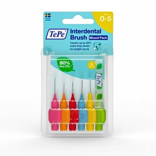 TEPE Interdental Brush Original Pack Mixt Taille 0-5 6u