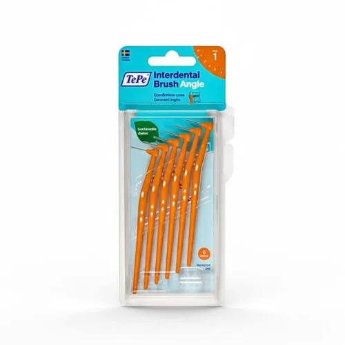 TEPE Interdental Brush Dents Angle Orange 0.45mm Taille 1 6u