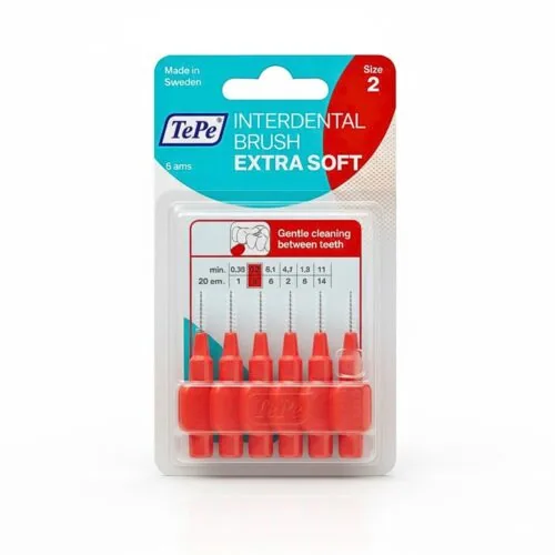 TEPE Interdental Brush Original Rouge 0.5mm Taille 2 6u