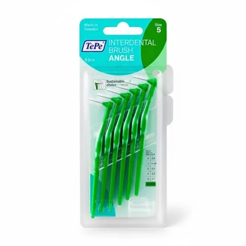 TEPE Interdental Brush Angle Vert 0.8mm Taille 5 6u