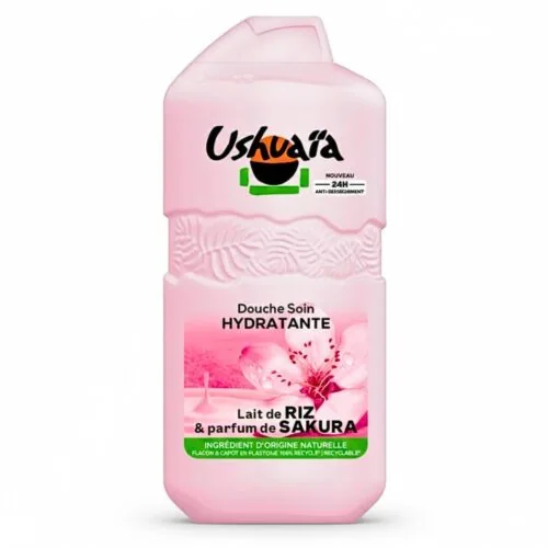 USHUAIA Douche Soin Hydratante Lait de Riz Sakura 280ml