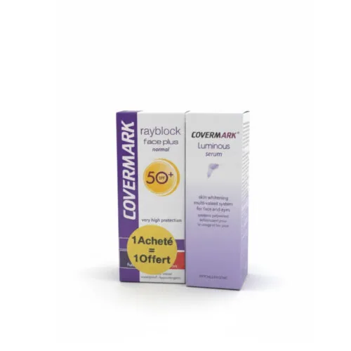 COVERMARK Luminous Serum+Rayblock Normal Invisible Pack