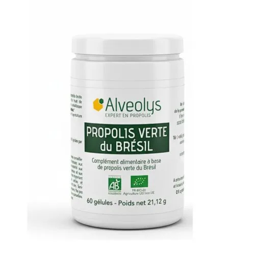 ALVEOLYS Propolis Verte du Bresil 60 Gelules
