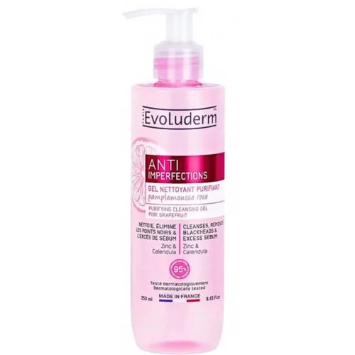 EVOLUDERM Gel Nettoyant Purifiant Anti-Imperfection 250Ml