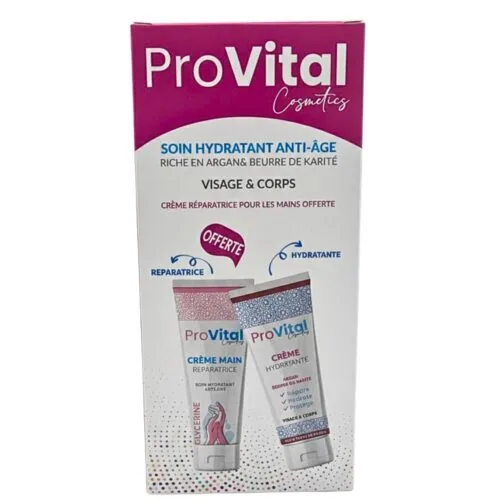 PRO VITAL Duo Pack Creme Hydratante 100ml+Creme Main Reparatrice 100ml