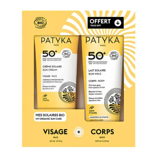 PATYKA Coffret « creme Solaire Visage Spf50+Lait Solaire Corps Spf50 »
