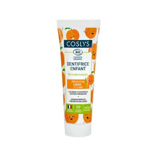 COSLYS Dentifrice Juniors 7-12 Ans Peche Bio 50ml