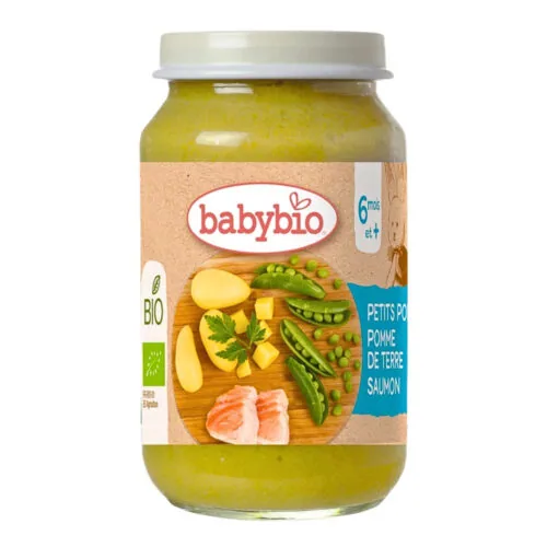BABYBIO Pot Petits Pois Pomme de Terre Saumon 200g