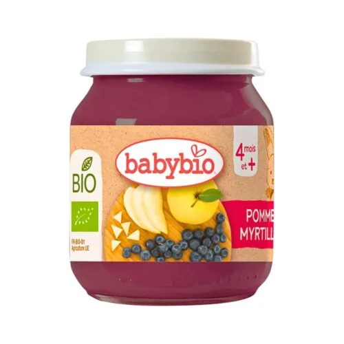 BABYBIO Petit Pot Pomme Myrtille 130g