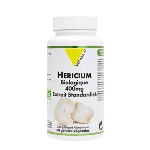 VITALL+ Hericium Biologique 400mg 60Gelules