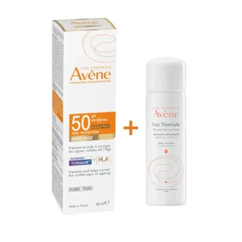AVENE Ecran Antiage THP Spf50+ 50ml+Eau Thermale Pack