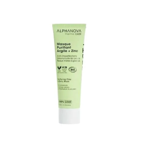 ALPHANOVA Masque Purifiant Argile+Zinc 50ml