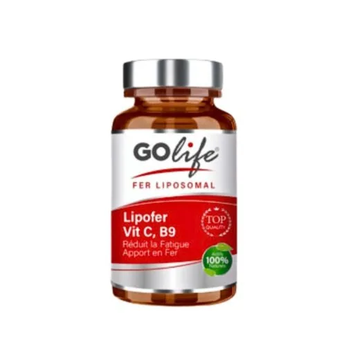 GOLIFE Lipofer Vitamine C B9 90 Gelules