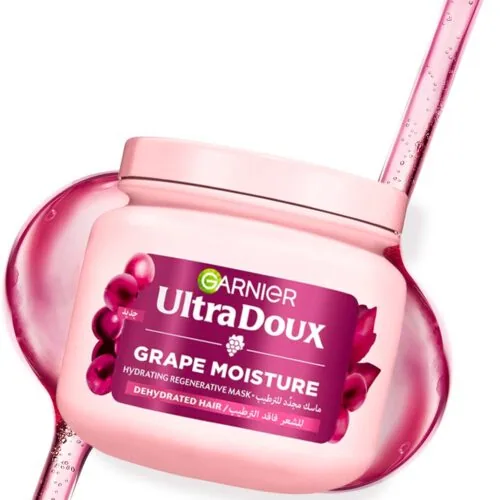 GARNIER Ultra Doux Grape Masque Hydratant Regenerant Intense Vignes Merveilleuses 340ml