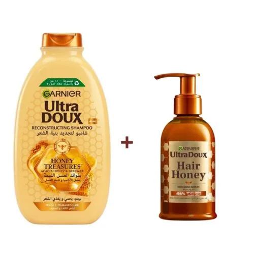 GARNIER Ultra Doux Shampoing Reconstructing 200ml+Serum Hair Honey 115ml